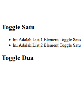 cara membuat multiple toggle element dengan javascript