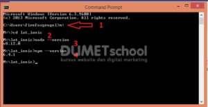 cara menginstal framework ionic beserta memasang templatenya