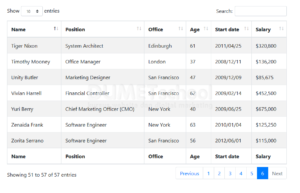 Cara membuat datatables dengan tampilan bootstrap 4