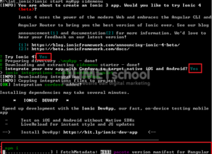 cara menginstal framework ionic beserta memasang templatenya