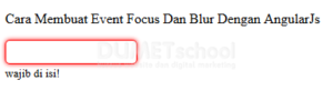 Cara Membuat Event Fokus Dan Blur Dengan AngularJs