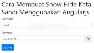 Cara Membuat Show Hide Password Menggunakan Angularjs