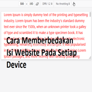 Kursus Website Online Cara Memberbedakan Isi Website Pada Setiap Device