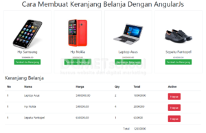 Cara Membuat Keranjang Belanja Dengan AngularJs Part4