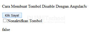 Cara Membuat Tombol Disable Dengan AngularJs