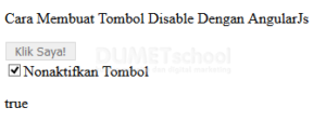 Cara Membuat Tombol Disable Dengan AngularJs