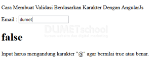 Cara Membuat Validasi Berdasarkan Karakter Dengan AngularJs