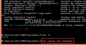 cara menginstal CLI di Vue.js dengan Command Prompt