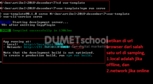 cara menginstal CLI di Vue.js dengan Command Prompt