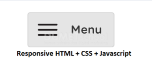 menu responsive Html Css Js