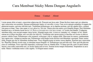 Cara Membuat Sticky Menu Dengan Menggunakan AngularJs