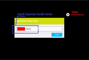 Contoh tampilan nya
