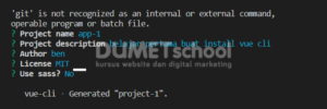 cara lain menginstall CLI Vuejs dengan mudah