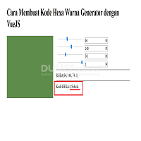 Cara Membuat Kode Hexa Warna Generator dengan VueJS
