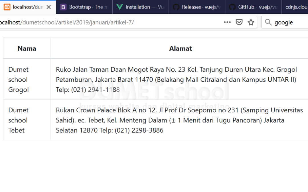 Cara Menampilkan Data dari Vuejs