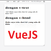Cara Menampilkan Data dengan Tag HTML di VueJS