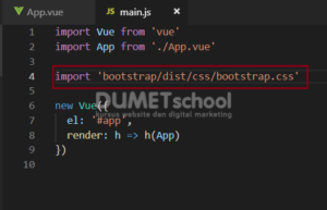 cara menginstall npm css Bootstrap di vuejs