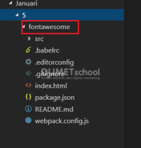 cara menginstall NPM fontawesome di vuejs
