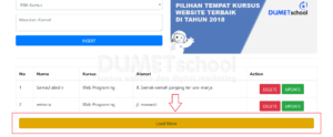 cara membuat load more dengan Ajax Jquery