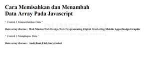 Cara memisahkan-dan-menambah-data-array-pada-javascript