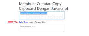 Membuat Copy Clipboard Dengan Javascript