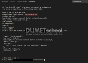 cara menginstall javascript bundler browserify