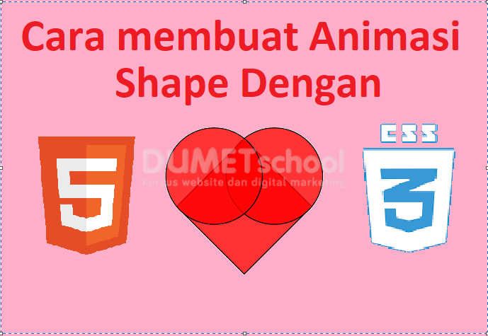 Cara Membuat Animasi Shape Love Dengan HTML CSS