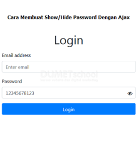 cara membuat show or hide password dengan jquery