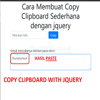 Cara Membuat Copy Clipboard Sederhana dengan jquery