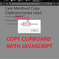 Cara Membuat Copy Clipboard tanpa input