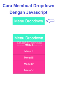 3-Cara Membuat Tombol Menu Dropdown Dengan Javascript