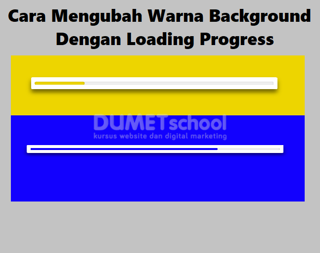Cara Mengubah Warna Background Menggunakan Loading Progress
