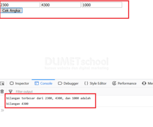 cara mendapatkan nilai terbesar dari beberapa angka dengan javascript