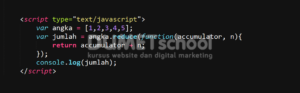 1-Cara Menggunakan Metode Reduce di Javascript