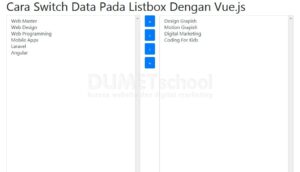 1-Cara Switch Data Pada Listbox Dengan Vue.js