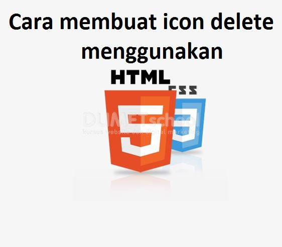 Cara Membuat Icon Delete Menggunakan HTML dan CSS