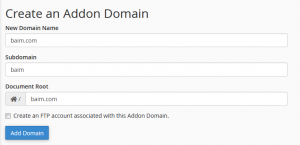 addon domains
