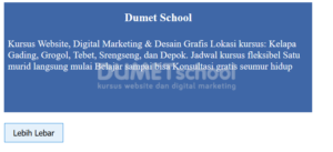 cara melebarkan tampilan card dengan Jquery
