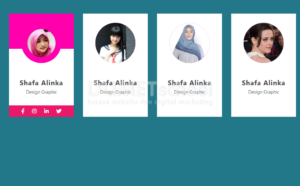 2-Cara desain profile card dengan html css