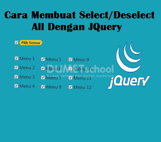 Membuat Select Deselect All Checkbox Dengan JQuery