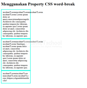 Cara Menggunakan Word-Break Property CSS