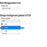 Cara Menampilkan gambar di Select Option dengan jQueryui