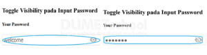 Cara Menggunakan Toggle Visibility pada Input Password
