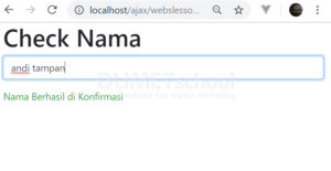 cara mengecek username yang sama dengan Ajax jQuery