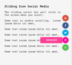 1-Cara Membuat Sliding Icon Social Media