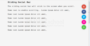 Cara Membuat Sliding Icon Social Media