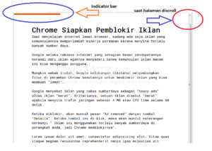 Membuat Indicator Scroll Halaman Websitee
