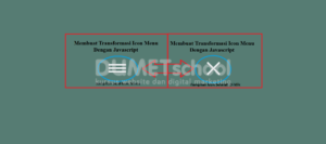 Membuat Transformasi Icon Menu Dengan Javascript