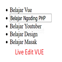 Cara Membuat Live Edit dengan VueJS