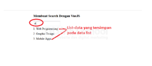 1-Membuat Search Dengan VueJS